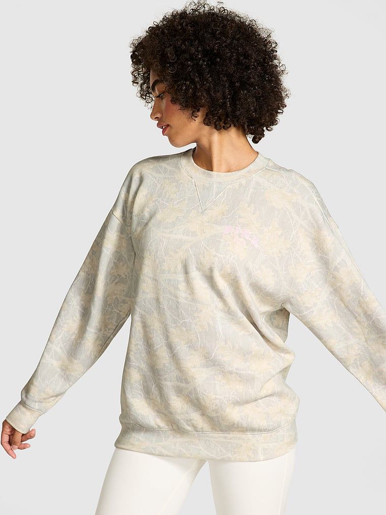 Hanorac oversized Ivy Fleece cu guler rotund  