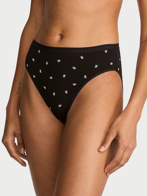 Victoria's Secret Chiloți cu talie înaltă din bumbac extensibil