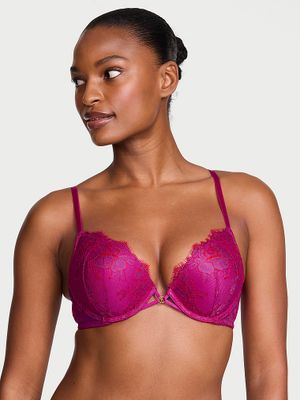 Very Sexy Sutien cu Push-Up Bombshell Add-2-Cups din dantelă în formă de trandafir