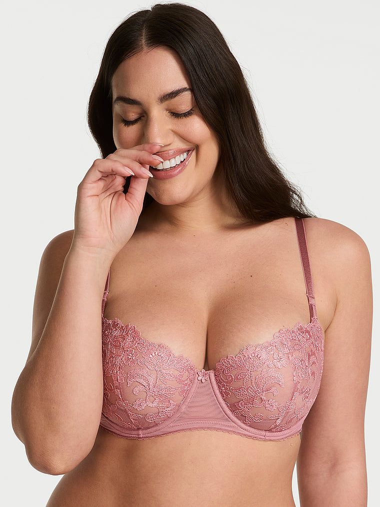 Dream Angels Sutien Balconette fără căptușeală Wicked cu broderie Vintage Blossom