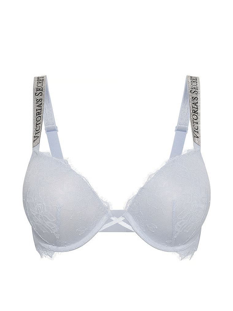 Very Sexy Sutien Push-Up din dantelă Shine Strap