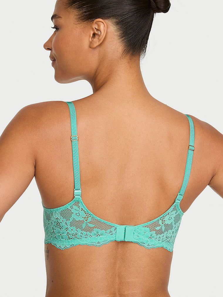 Wicked Lace Balconette fără sutien balconette cu căptușeală. Produsul are o culoare multicoloră și provine din colecția Dream Angels.