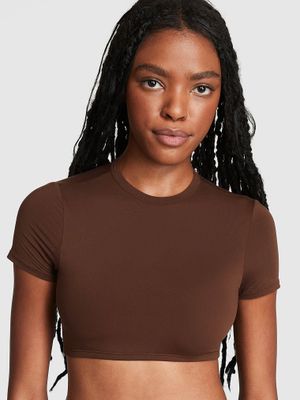 Crop top cu bază elastică
