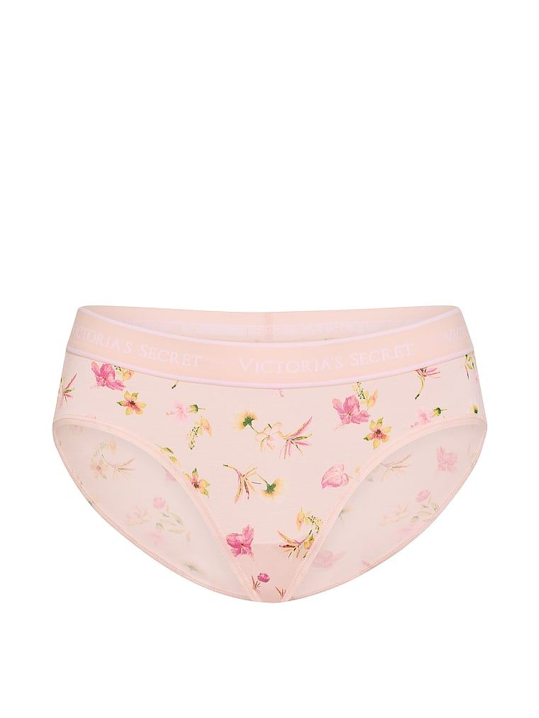 Chiloți din bumbac cu logo-ul Hiphugger în talie. Produsul are o culoare florală și provine din colecția Bumbac.