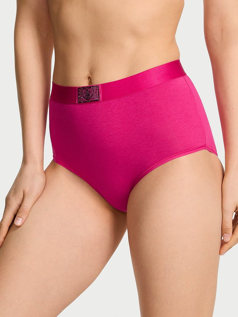 Cotton Chiloți Brief moderni Heart Shine Patch din bumbac, cu logo