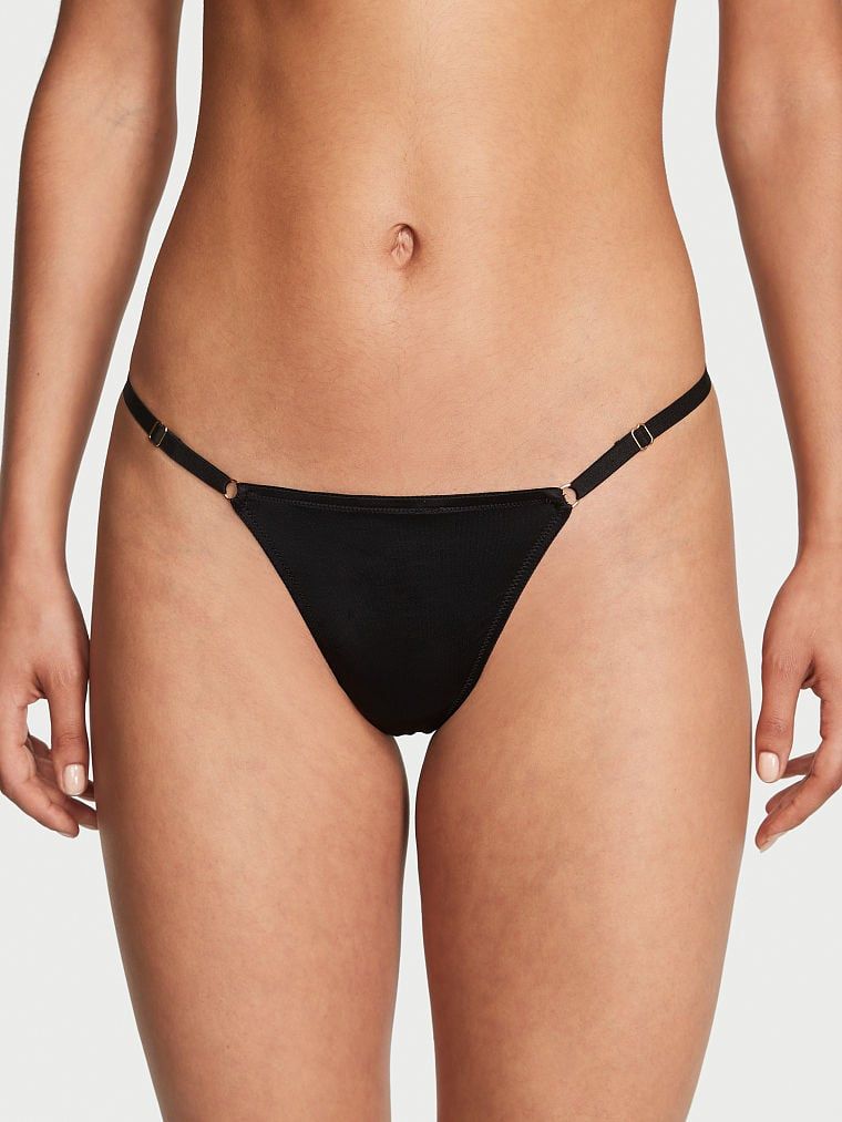 Very Sexy Chiloți V-string cu ornament metalic