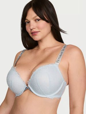 Very Sexy Sutien Push-Up din dantelă Shine Strap