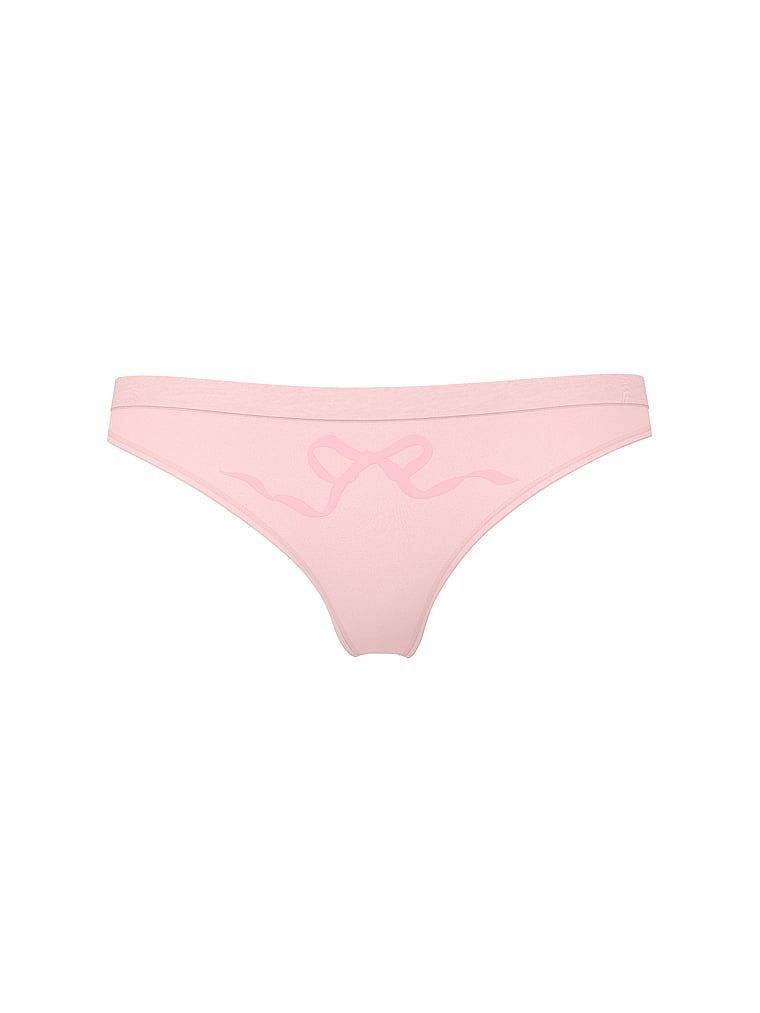 Tanga cu arc fără sudură. Produsul este de culoare roz și provine din colecția Seamless
