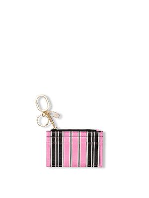 Pink and Black Stripe Portcard pliabil