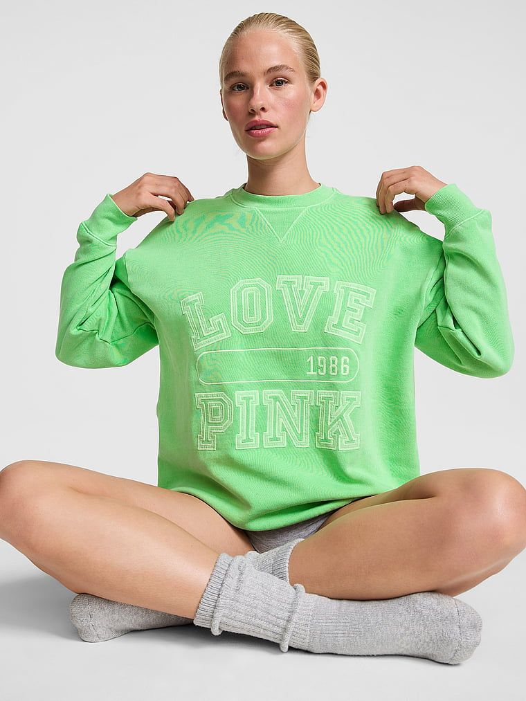 Bluză oversized cu decolteu rotund Campus Fleece