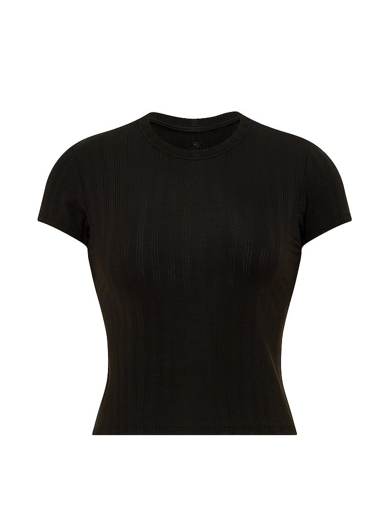 Tricou Modal SoSoft Ultra-Fine pentru dormit. Produsul este negru și provine din colecția Victoria's Secret.