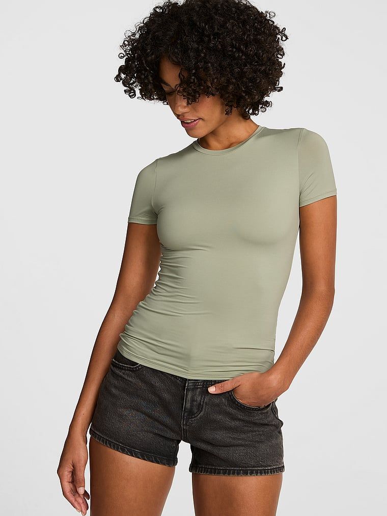 Tricou PINK Base Stretch cu mânecă scurtă