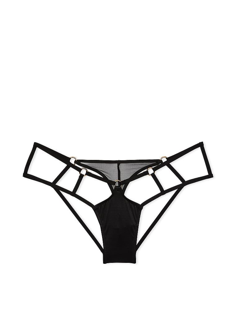 chiloți cu bretele cu spate deschis obraznici. Produsul este negru și provine din colecția Very Sexy.