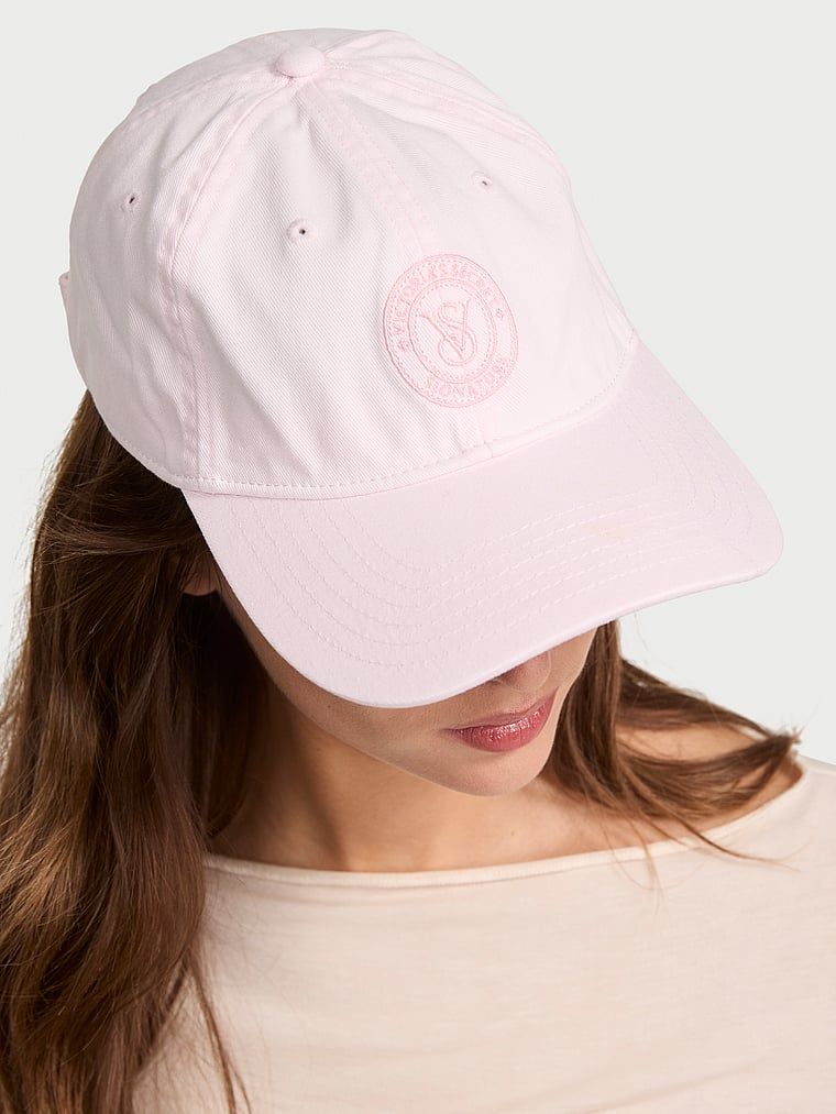 Șapcă de baseball VSX. Produsul este roz și provine din colecția Victoria's Secret.