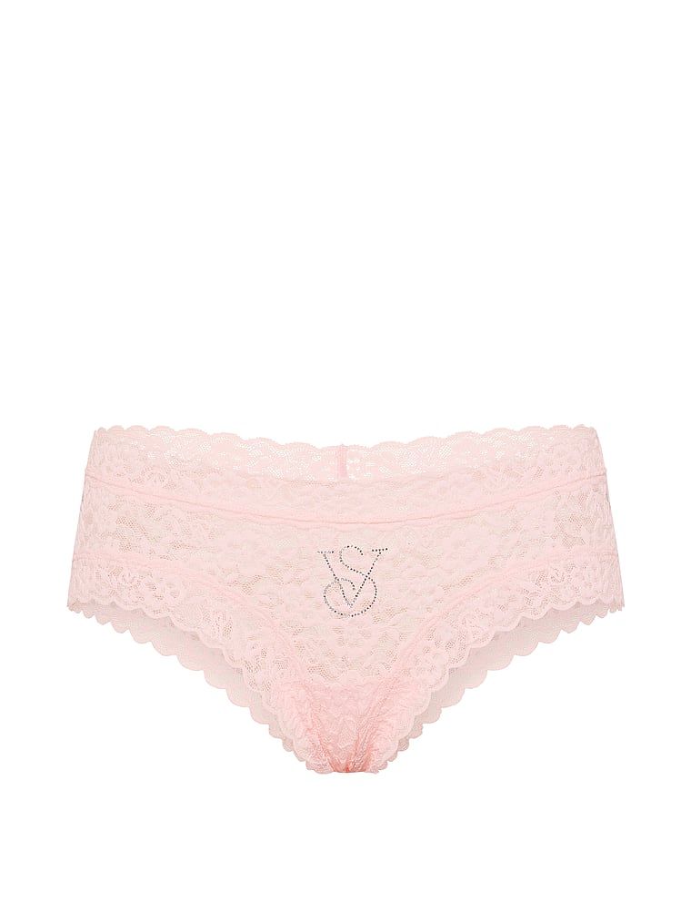 Lacie Sparkle Cheeky Fashion Show 2026 Lace Briefs cu paiete. Produsul este roz și provine din colecția Lacie.