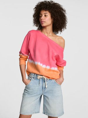 Bluză reiată cu umerii goi Campus Fleece