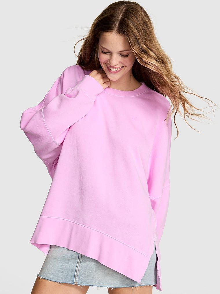 Hanorac tunică Ivy din fleece cu guler rotund