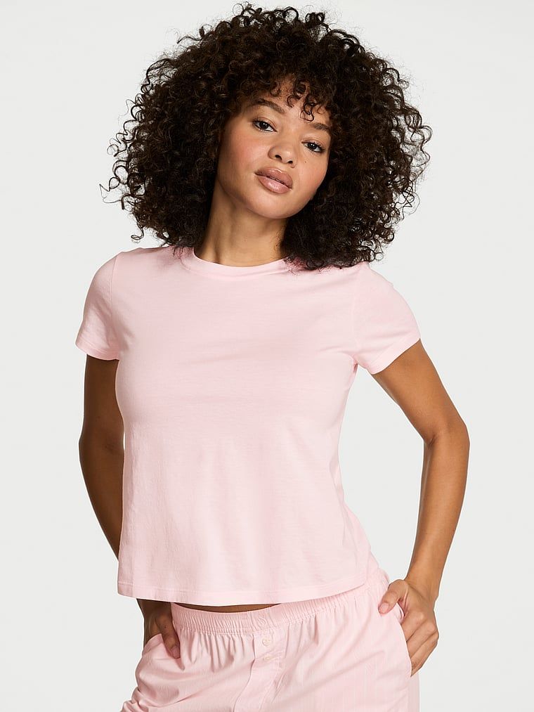 Victoria's Secret Tricou din bumbac Mix & Match Sleep Perfect