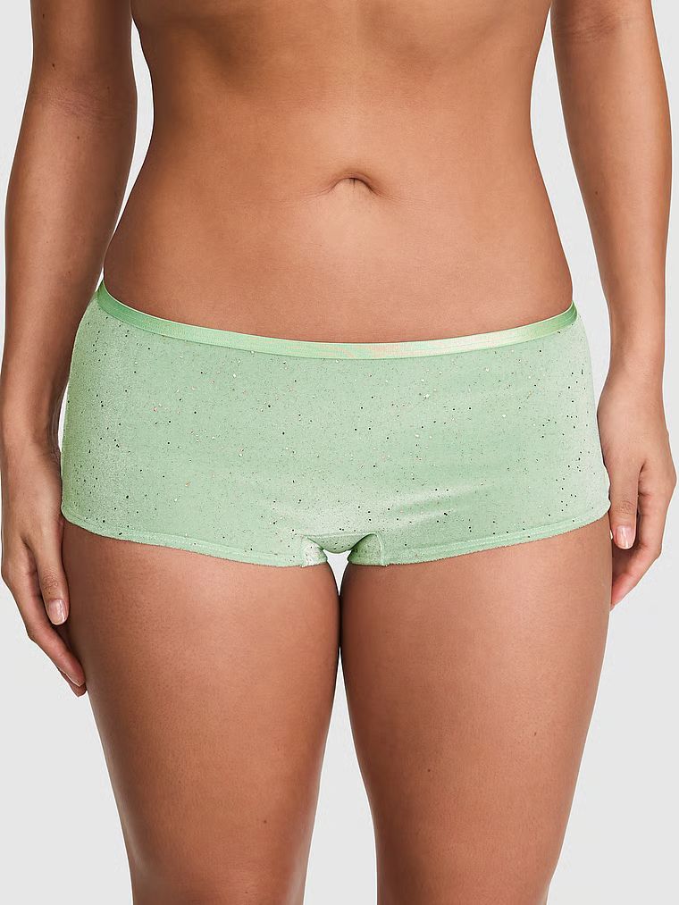 PINK Chiloți boyshort din catifea Plush Touch