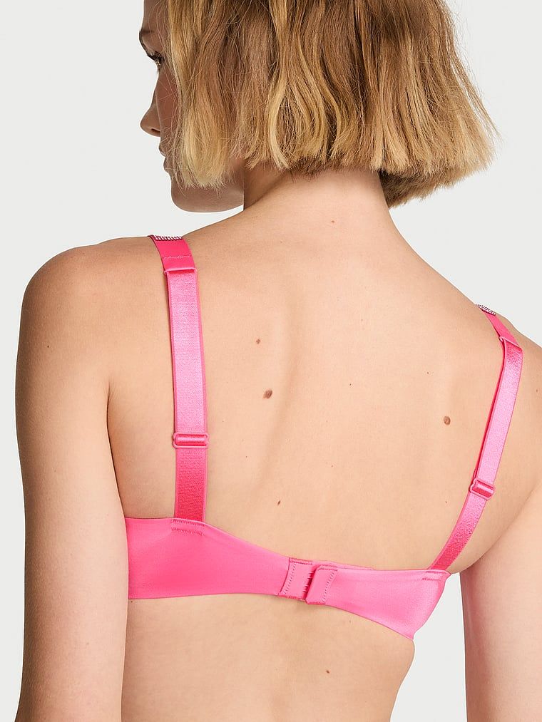 Sutien măritor push-up 2 mărimi Bombshell Shine Strap. Produsul este roz și provine din colecția Very Sexy.