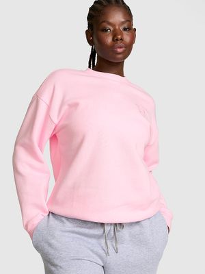 PINK Bluză Campus Fleece cu decolteu rotund