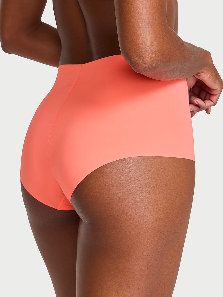 Chiloți fără cusături cu talie înaltă, absent. Produsul este roșu și provine din colecția No-Show.