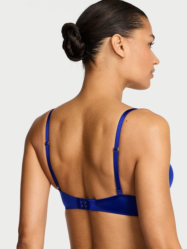 Sutien de mărire push-up 2 mărimi bombshell. Produsul este de culoare albastră și provine din colecția Very Sexy.