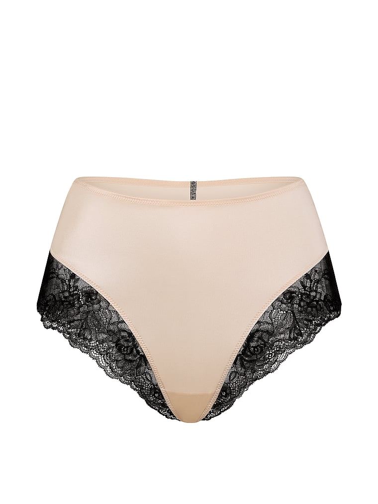 Chiloți cu talie înaltă și dantelă Smooth Lace-Trim. Produsul este de culoare bej și provine din colecția Very Sexy.