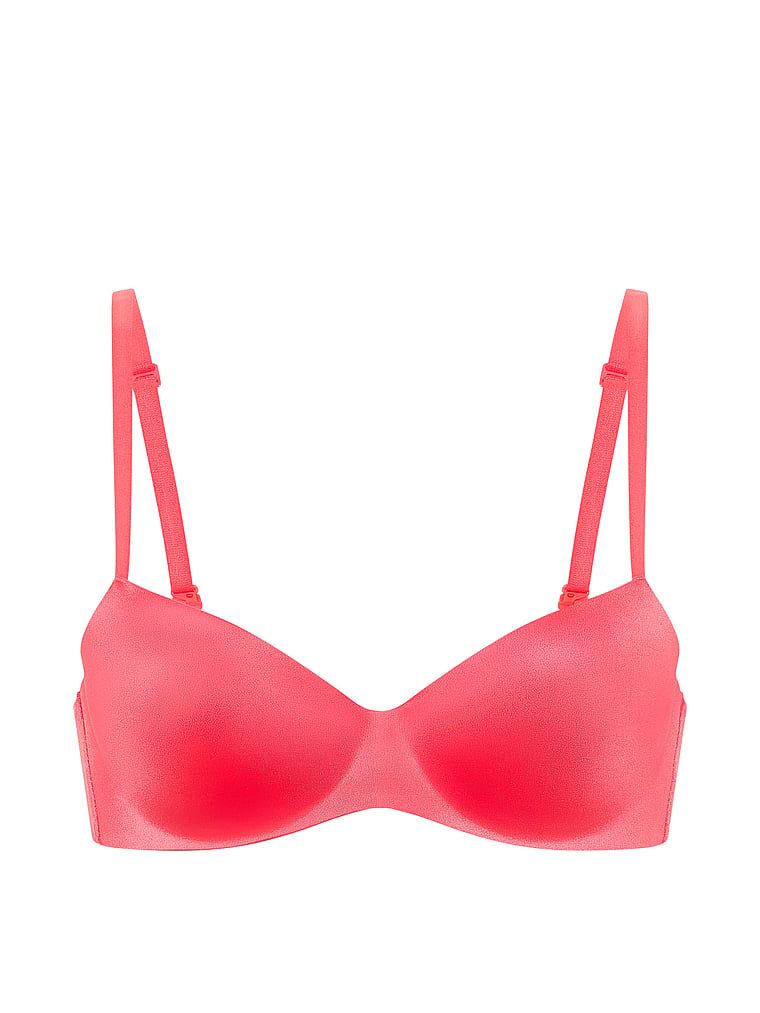 Sutien ușor căptușit, cu balconet FlexFactor. Produsul este roșu și provine din colecția Body by Victoria.