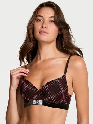 T-shirt Sutien Demi cu căptușeală subțire Shine Patch Velvet
