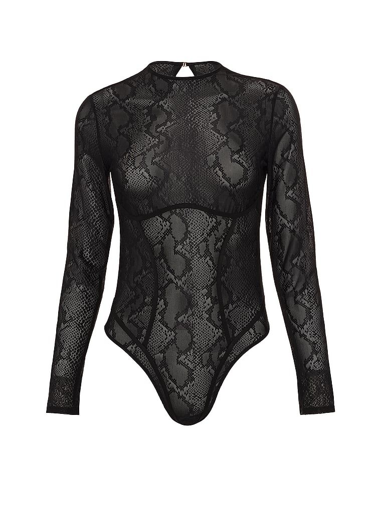 Costum cu mânecă lungă Viper. Produsul este negru și provine din colecția Very Sexy.