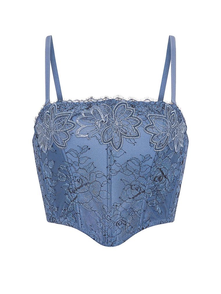 Top de sutien din denim. Produsul este modelat și provine din colecția Very Sexy.