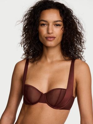 Very Sexy Sutien Balconette transparent, fără căptușeală