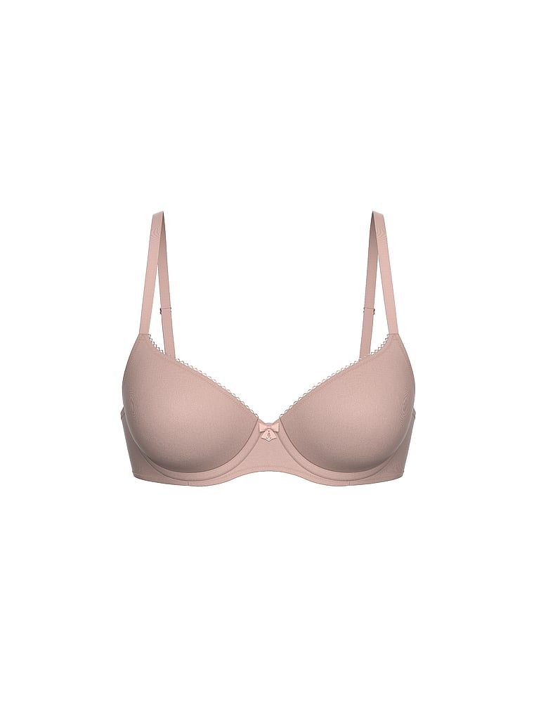 Sutien Smooth Demi ușor căptușit. Produsul este de culoare bej și provine din colecția Body by Victoria.