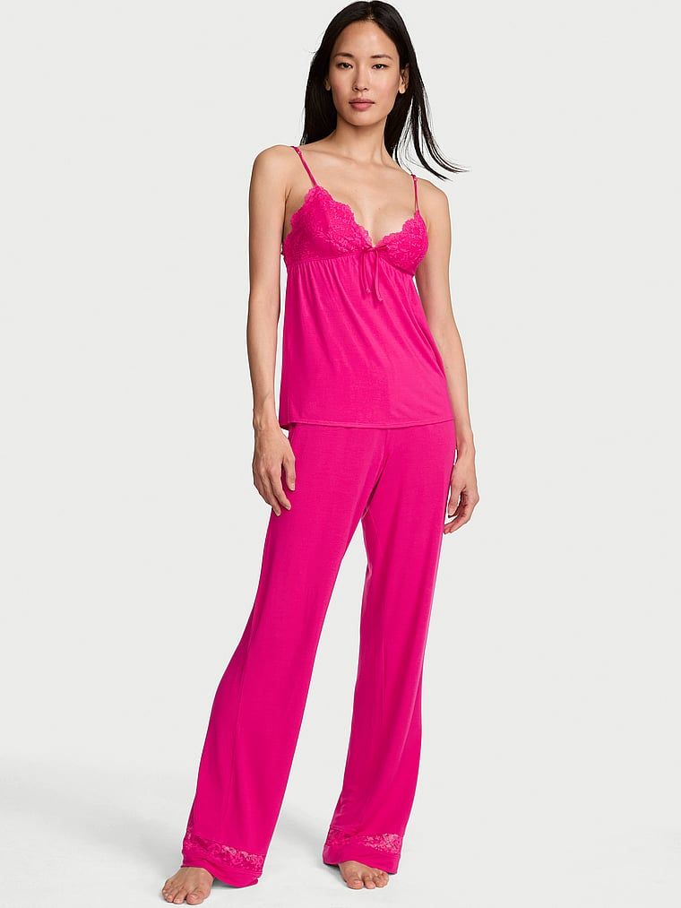 Victoria's Secret Set cami și pantaloni SoSoft cu margine din dantelă, din modal