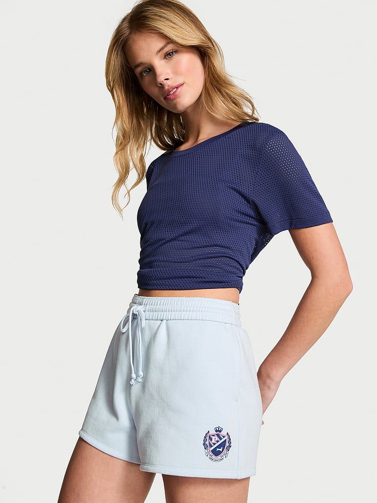 Șort Ivy lejer din material Fleece