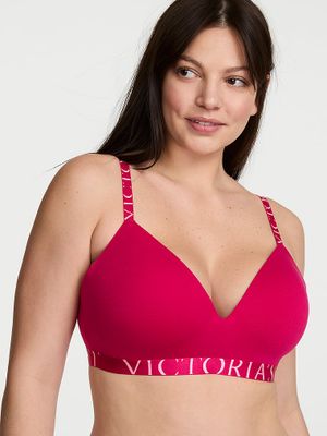 T-shirt Sutien din bumbac Exploded Logo fără sârme, cu căptușeală subțire