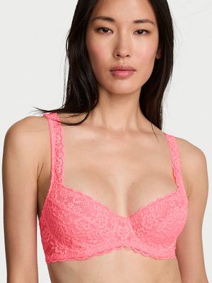 Victoria's Secret Sutien Balconette din dantelă, fără căptușeală