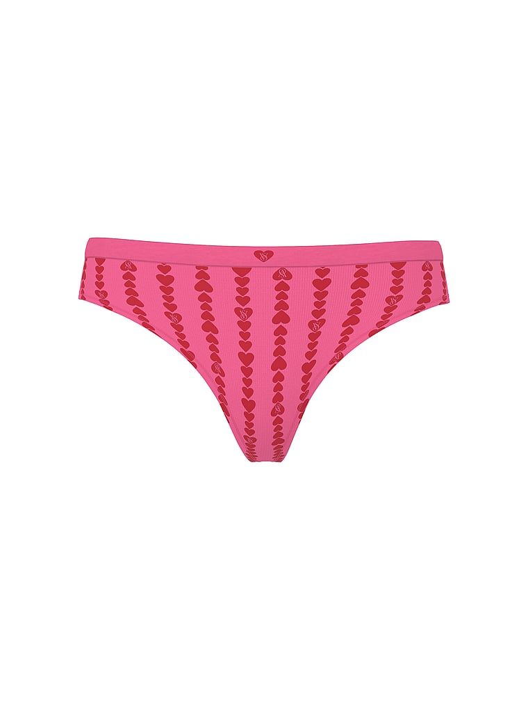 Tanga cu dungi fără cusururi în formă de inimă. Produsul este modelat și provine din colecția Seamless (Seamless Collection).
