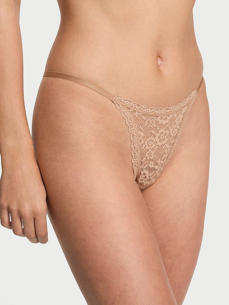 Lacie Chiloți Tanga String din dantelă Blossom
