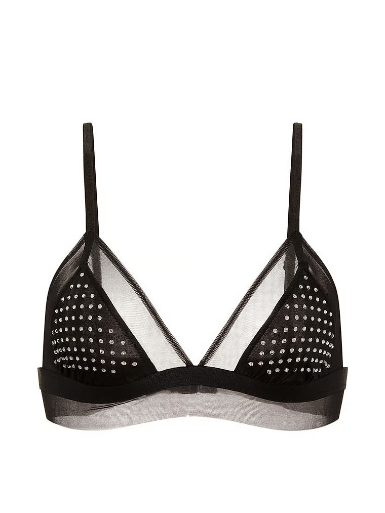 Sutiene bralette lucios cu cristale Shine. Produsul este negru și provine din colecția Very Sexy.