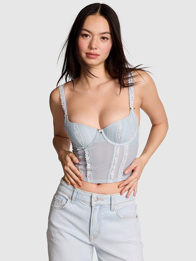  Wink Ușor căptușit Scoop Top corset