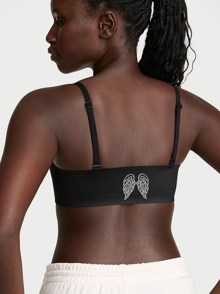 Sutiene sport realizat din material lucios VSX Featherweight Light GlossyTech. Produsul este negru și provine din colecția VSX.