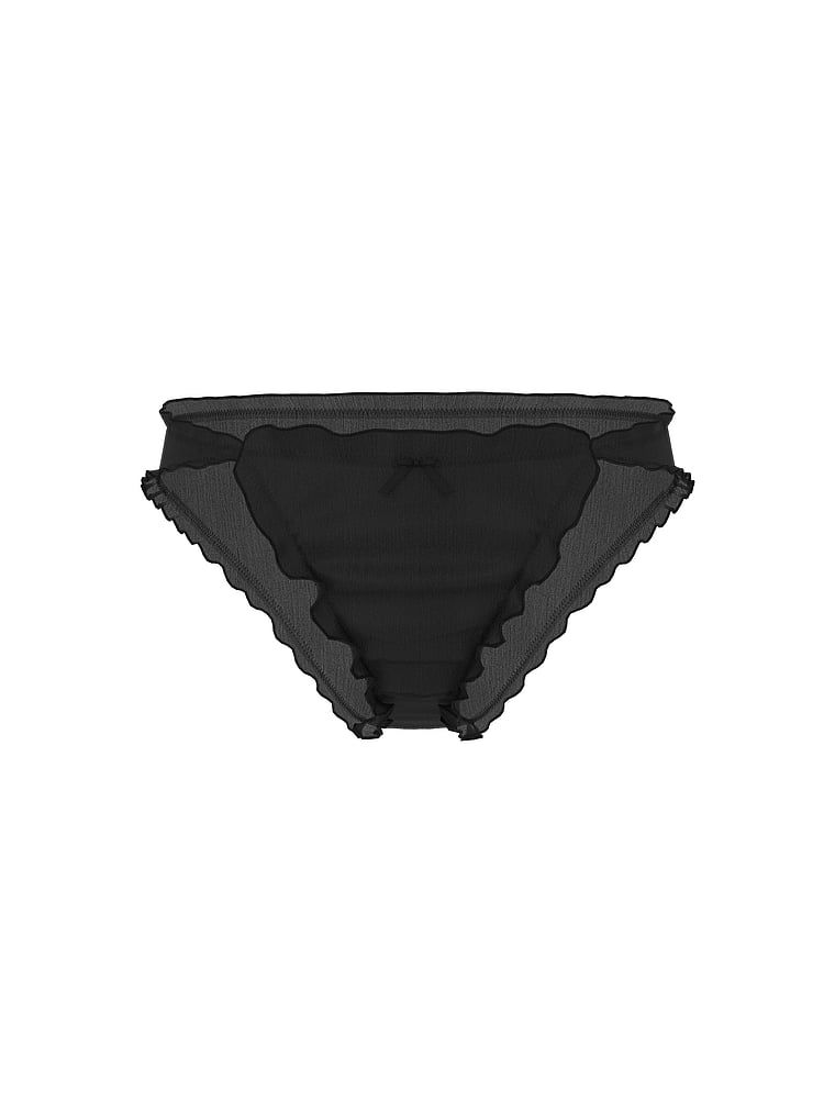 Chiloți din chiffon cu volane Inimă Bikini. Produsul este modelat și provine din colecția Dream Angels.