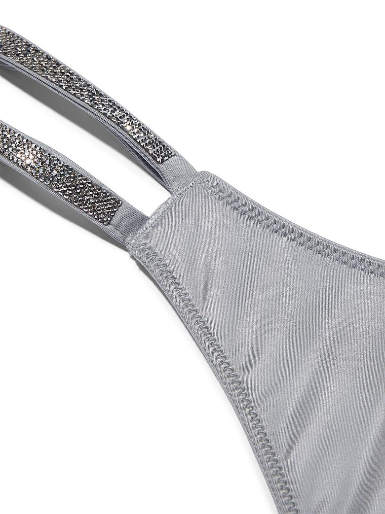 Cureaua cu dublu luciu tanga. Produsul este de culoare gri și provine din colecția Very Sexy.