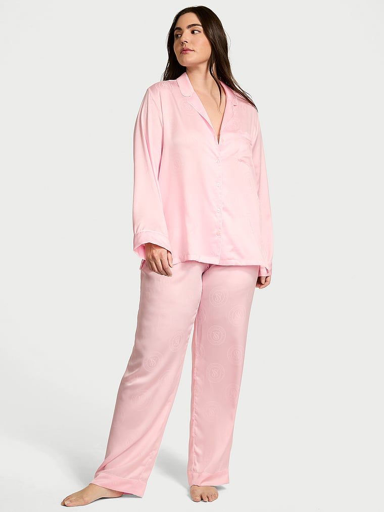 Victorias Secret Set pijama lungă din satin Glazed