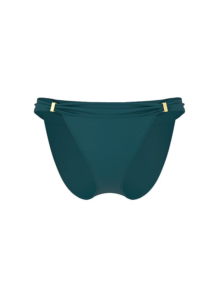 Slip esențial de bikini Harlow. Produsul este albastru și provine din colecția Victoria's Secret Swim.