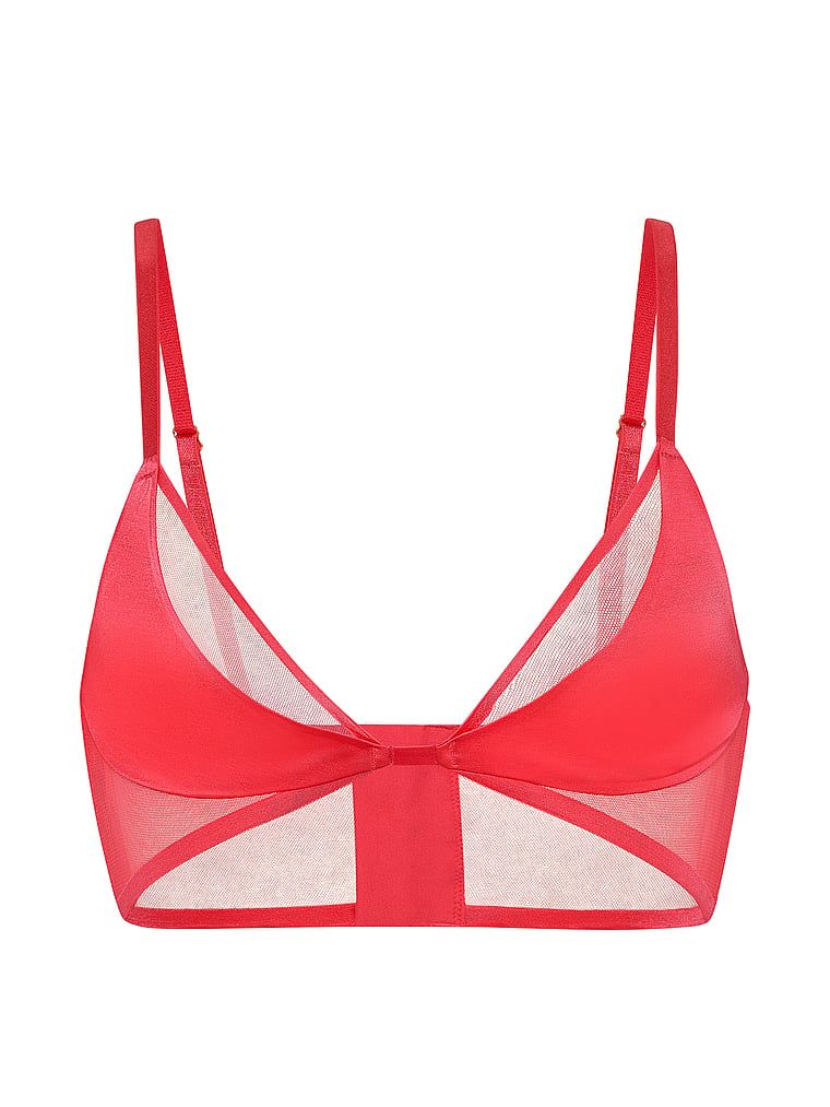 Sutien Bralet Sheer Reveal fără căptușeală. Produsul este roz și provine din colecția Very Sexy.