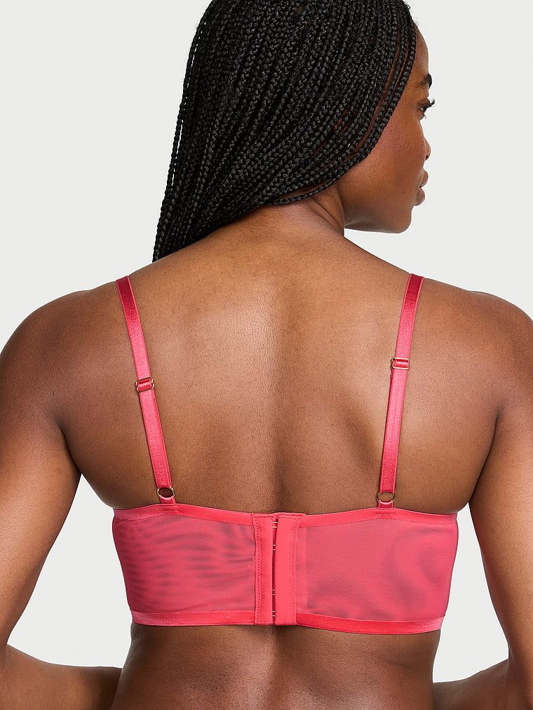 Sutien Bralet Sheer Reveal fără căptușeală. Produsul este roz și provine din colecția Very Sexy.