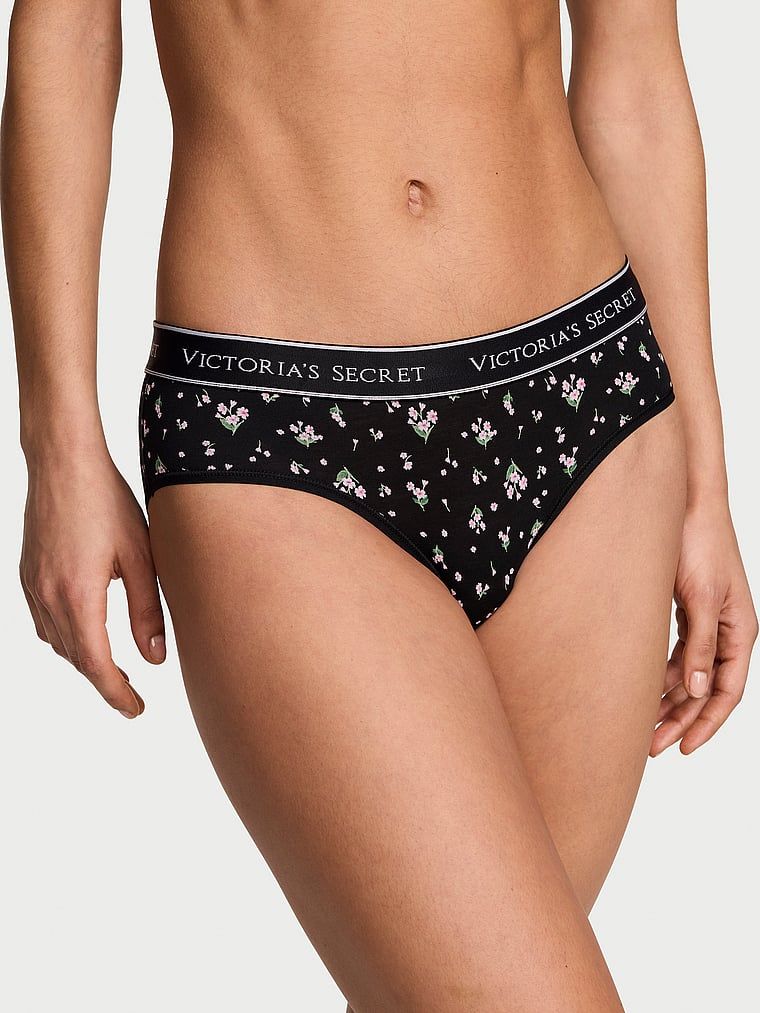 Chiloți din bumbac cu logo-ul Hiphugger în talie. Produsul are un model floral și provine din colecția Bumbac.